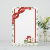 Kerstfeestdag Briefpapier (Staand voorkant)