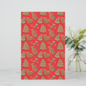 Kerstfeestdag Briefpapier (Staand voorkant)