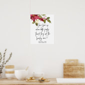 Kerstfeestdag bruiloft True Love Welcome Poster (Keuken)