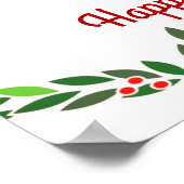 Kerstfeestdag Bunny Poster (Hoek)