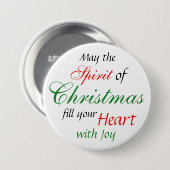 kerstfeestdag Button (Voorkant /achterkant)