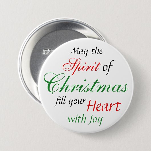 kerstfeestdag Button (Voorkant /achterkant)