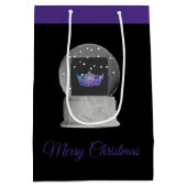 kerstfeestdag cadeau Miss America Snow Wereldbol Medium Cadeauzakje (Achterkant)