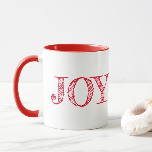 Kerstfeestdag cadeau Mok-Joy Mok (Met donut)
