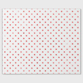 kerstfeestdag cadeau rood poka dot moderne cadeau cadeaupapier (Vlak)