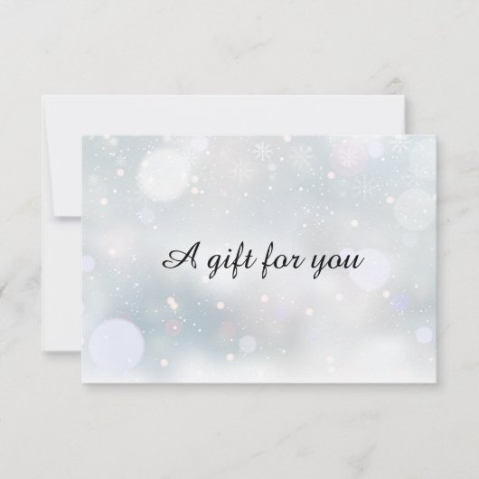 kerstfeestdag cadeaubon (Voorkant)