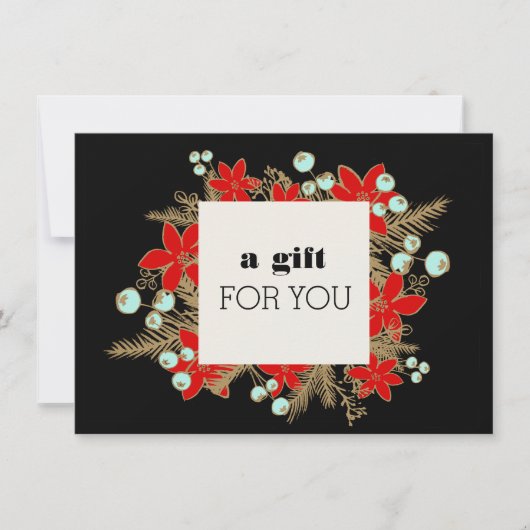 Kerstfeestdag, cadeaubon (Voorkant)