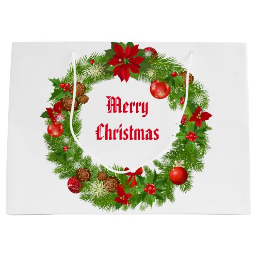 Kerstfeestdag, cadeaubon groot cadeauzakje (Voorkant)