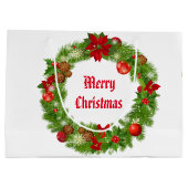 Kerstfeestdag, cadeaubon groot cadeauzakje (Achterkant)