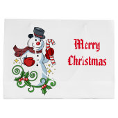 Kerstfeestdag, cadeaubon large cadeautasje (Achterkant)