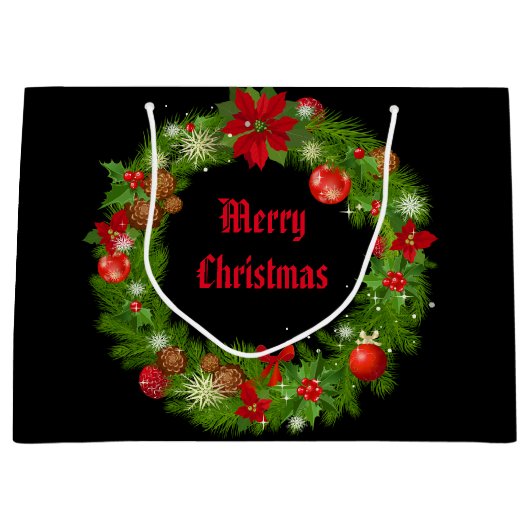 Kerstfeestdag, cadeaubon large cadeautasje (Voorkant)