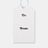 Kerstfeestdag Cadeaulabel (Achterkant)