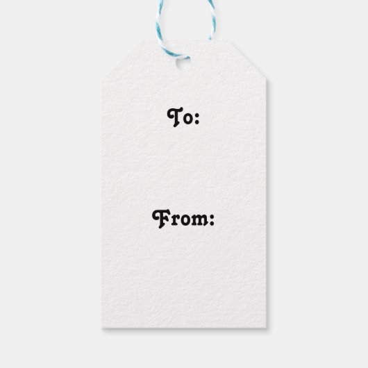 Kerstfeestdag Cadeaulabel (Achterkant)