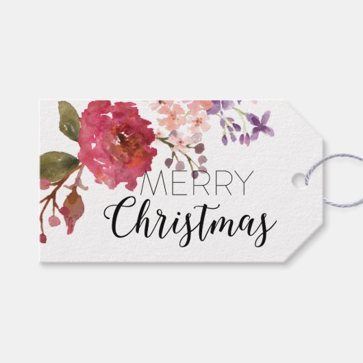 kerstfeestdag cadeaulabel (Voorkant (Horizontaal))