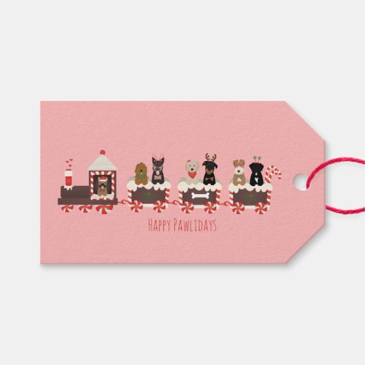 Kerstfeestdag Cadeaulabel (Voorkant (Horizontaal))