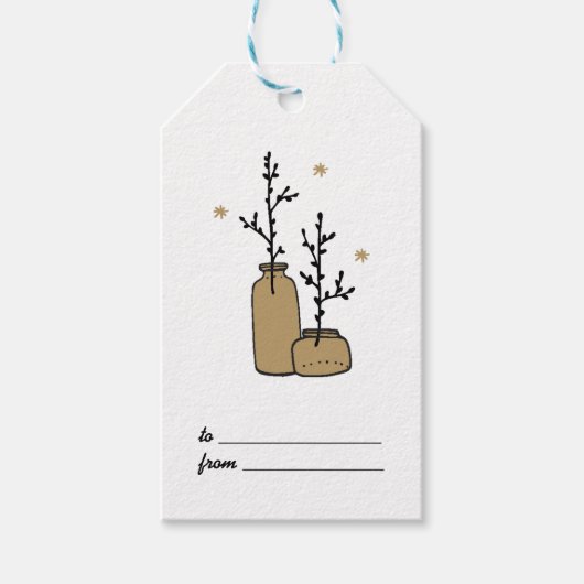 Kerstfeestdag Cadeaulabel (Voorkant)