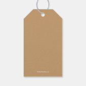 Kerstfeestdag Cadeaulabel (Achterkant)