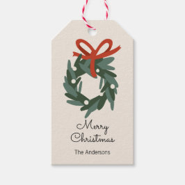 kerstfeestdag cadeaulabel