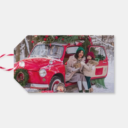  kerstfeestdag cadeaulabel (Achterkant Horizontaal)