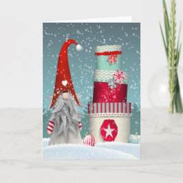 Kerstfeestdag - cadeaupakketten en kerstcadeautjes feestdagen kaart