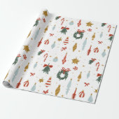 kerstfeestdag cadeaupapier (Uitgerold)