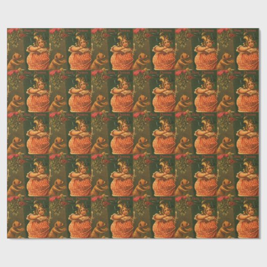  kerstfeestdag cadeaupapier (Vlak)