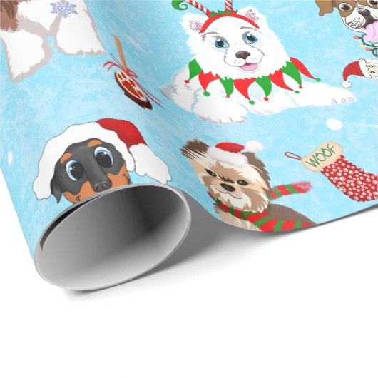 Kerstfeestdag Cadeaupapier (Rol Hoek)