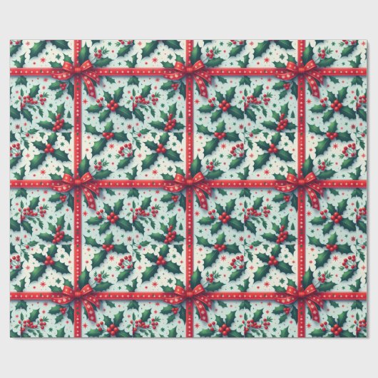 Kerstfeestdag Cadeaupapier (Vlak)