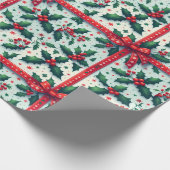 Kerstfeestdag Cadeaupapier (Hoek)