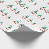 Kerstfeestdag Cadeaupapier (Hoek)