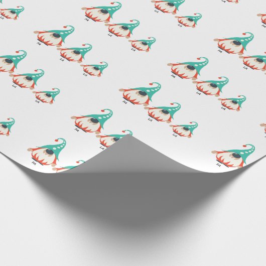 Kerstfeestdag Cadeaupapier (Hoek)