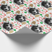 kerstfeestdag cadeaupapier voor voetzoekers (Hoek)