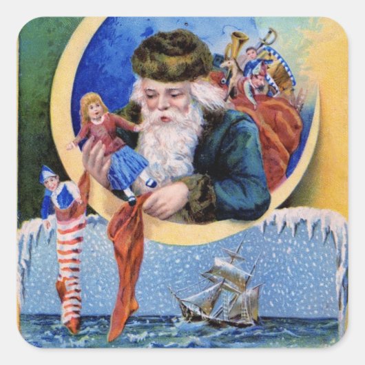 kerstfeestdag cadeaus Stickers (Voorkant)