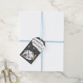 Kerstfeestdag, cadeautje Label Cadeaulabel (Met Touw)