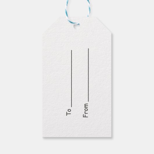 Kerstfeestdag, cadeautje Label Cadeaulabel (Achterkant)