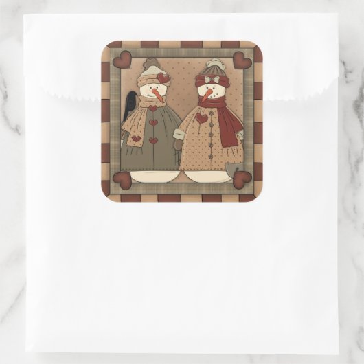 kerstfeestdag cartoon sticker (Tas)