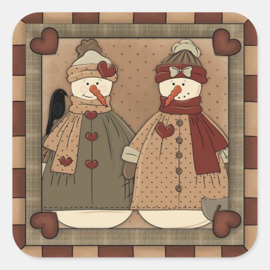 kerstfeestdag cartoon sticker (Voorkant)