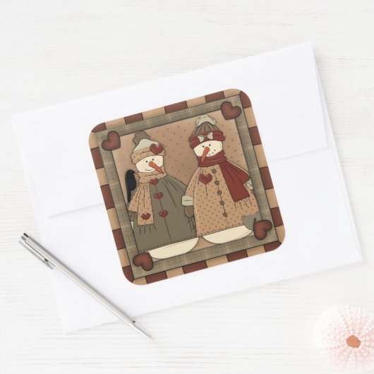 kerstfeestdag cartoon sticker (Envelop)