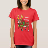 kerstfeestdag cartoon t-shirt (Voorkant)