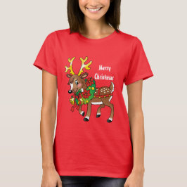 kerstfeestdag cartoon t-shirt