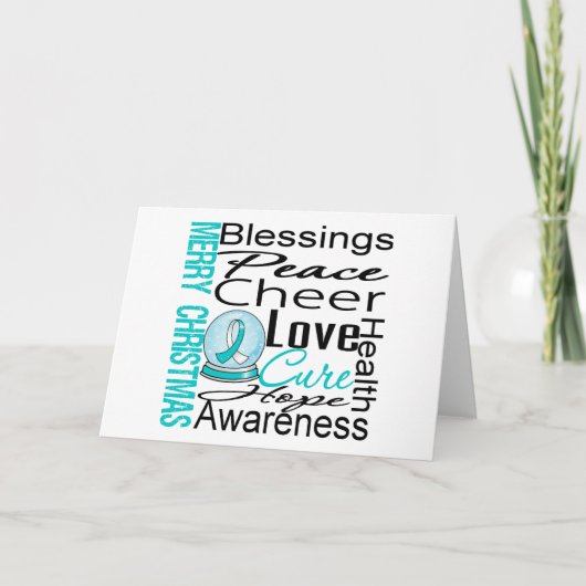 kerstfeestdag Cererical Cancer Collage Feestdagen Kaart (Voorkant)