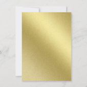 kerstfeestdag — cocktail Faux Gold Foil Kaart (Achterkant)
