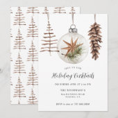 Kerstfeestdag cocktail kaart (Voorkant / Achterkant)