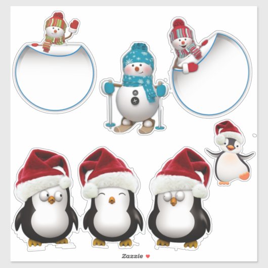 kerstfeestdag Collectie ticker Sticker (Vel)