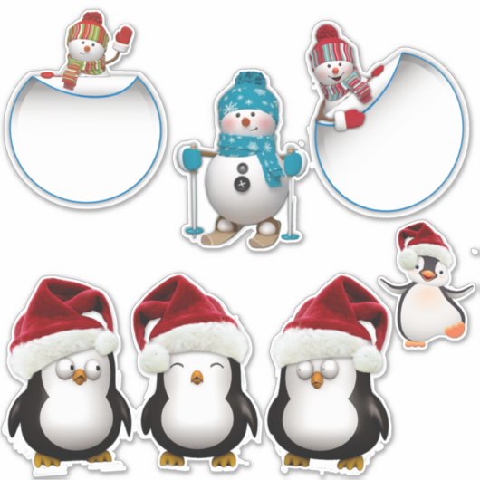 kerstfeestdag Collectie ticker Sticker (Voorkant)