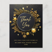 Kerstfeestdag Collectief Hartelijk dank Briefkaart (Voorkant)