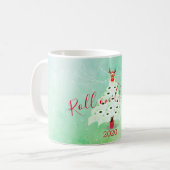 Kerstfeestdag Corona Toilet Tree Lambergen Groen Koffiemok (Voorkant links)