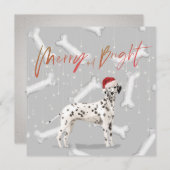 Kerstfeestdag Dalmatian Dog Pattern Greep (Voorkant / Achterkant)