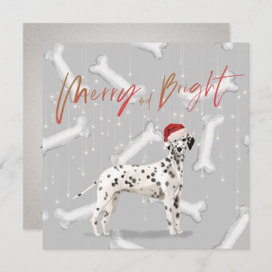 Kerstfeestdag Dalmatian Dog Pattern Greep (Voorkant / Achterkant)