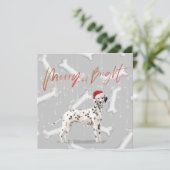 Kerstfeestdag Dalmatian Dog Pattern Greep (Staand voorkant)